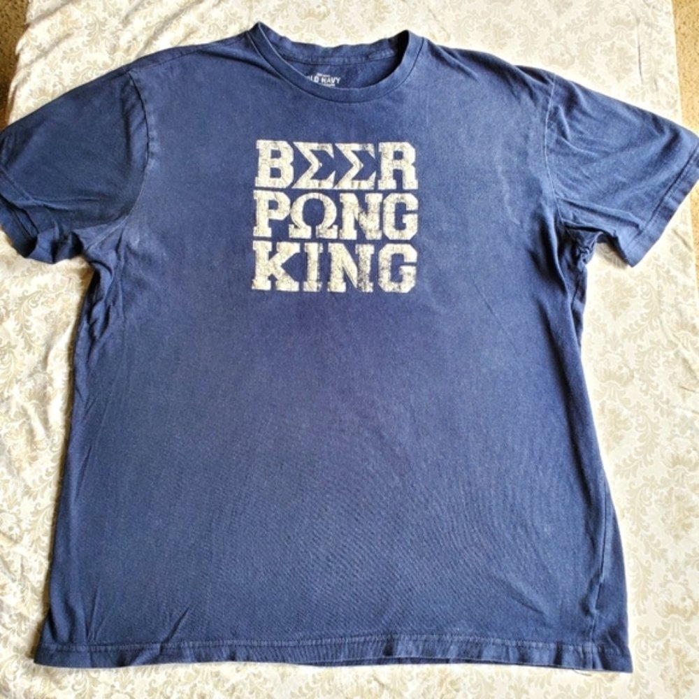 Beer pong king tshirt Old Navy